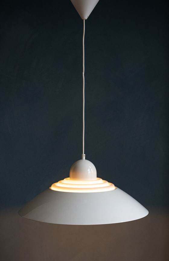 Image 1 of White Space Age Ufo Lamp