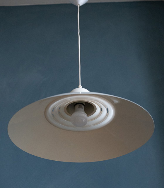 Image 1 of White Space Age Ufo Lamp