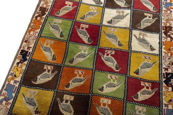 Image 1 of Tappeto nomade Gabbeh annodato a mano – 187 x 128 cm