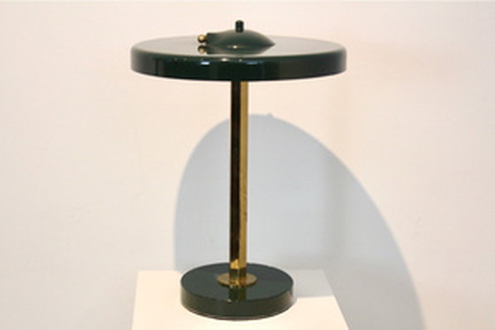 Image 1 of Green and Brass French Table Lamp