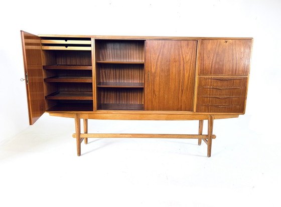 Image 1 of XL Teak & Oak Highboard, Denmark