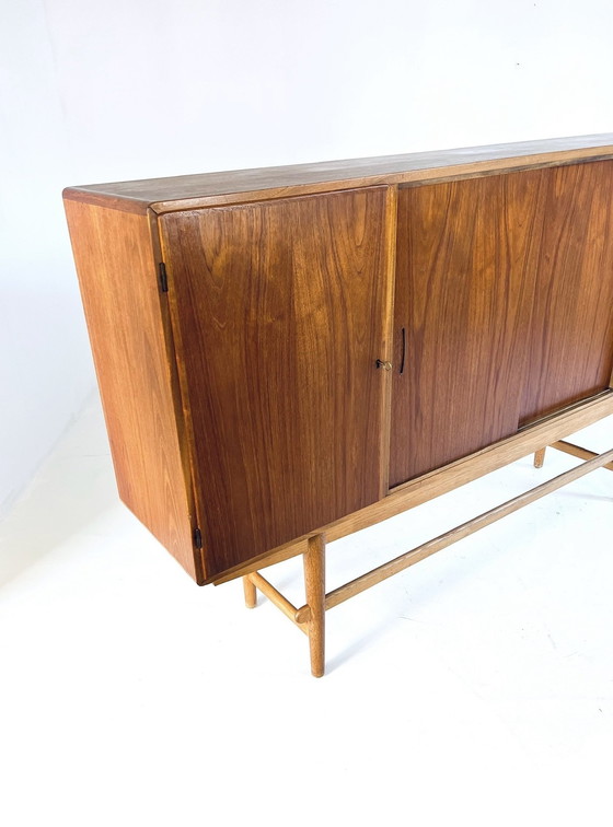 Image 1 of XL Teak & Oak Highboard, Denmark