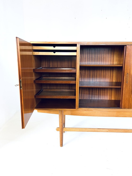 Image 1 of XL Teak & Oak Highboard, Denmark