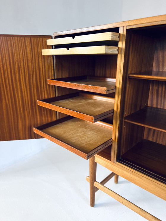 Image 1 of XL Teak & Oak Highboard, Denmark