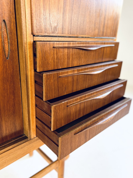 Image 1 of XL Teak & Oak Highboard, Denmark