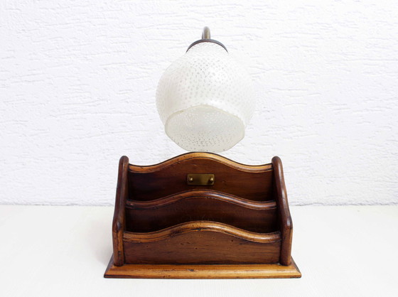 Image 1 of Letter Holder Desk Lamp 1950