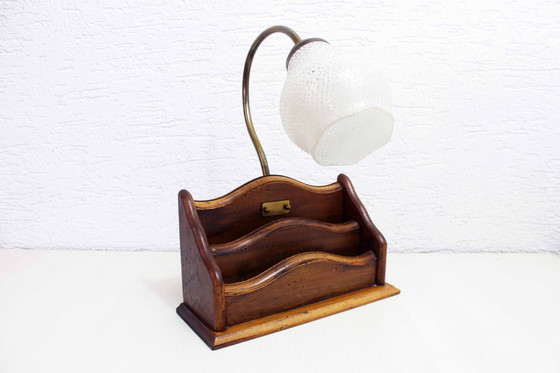 Image 1 of Letter Holder Desk Lamp 1950