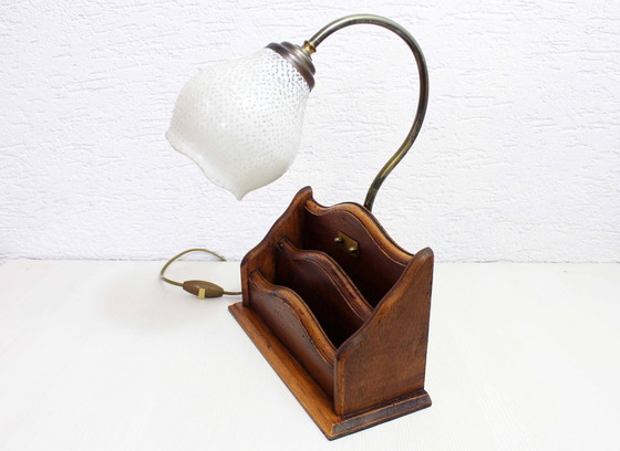 Image 1 of Letter Holder Desk Lamp 1950