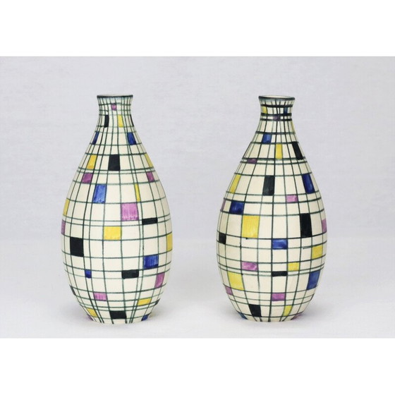 Image 1 of Pair of vintage vases by Maria Kohler for Villeroy et Boch, France 1950