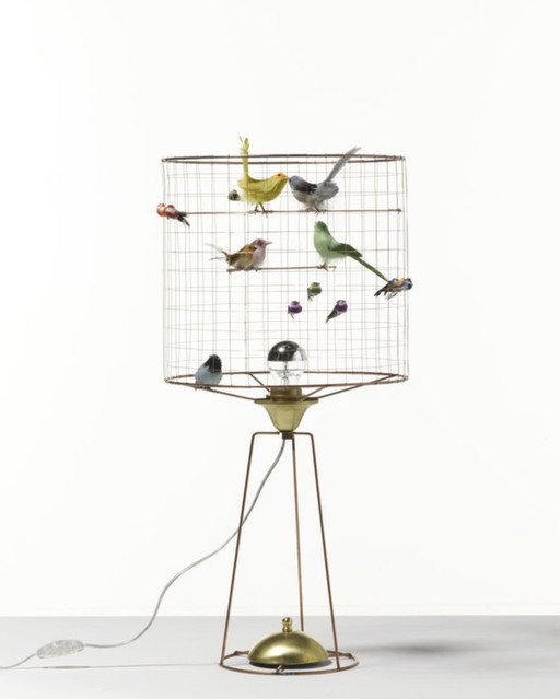 Table lamp Aviary birds Matthieu Challieres