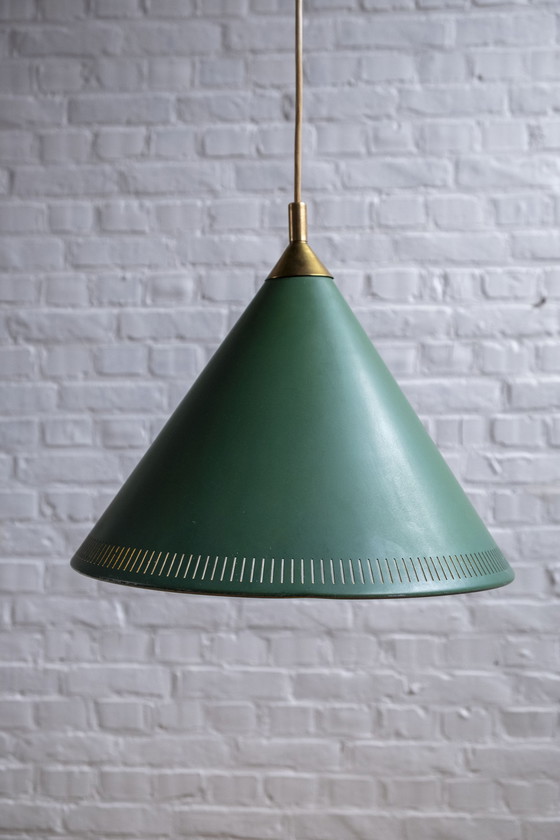 Image 1 of Lampe à suspension Bent Karlby Kegle, Lyfa Danemark années 1960