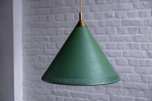 Lampe à suspension Bent Karlby Kegle, Lyfa Danemark années 1960