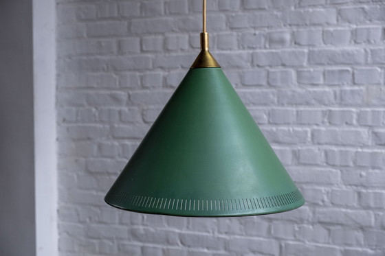 Image 1 of Lampe à suspension Bent Karlby Kegle, Lyfa Danemark années 1960