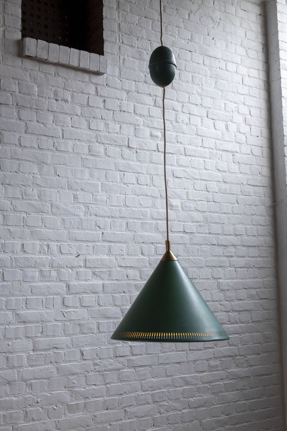 Image 1 of Bent Karlby Kegle Pendant Lamp, Lyfa Denmark 1960s