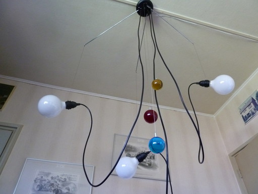 Debsch Yo Yo adjustable ceiling lamp design, H. Khademi 1987