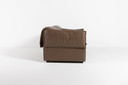 Modern brown leather two seats sofa by Eilersen