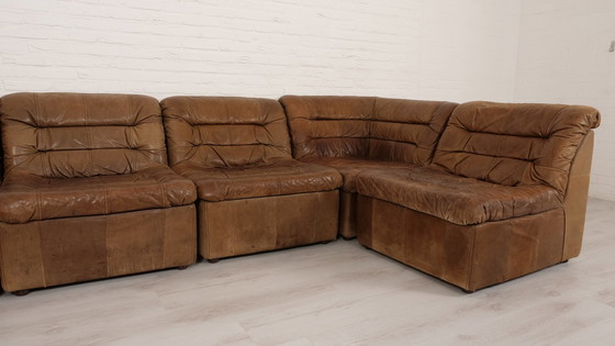 Image 1 of Modular sofa | Elements bank | Leather | Brown