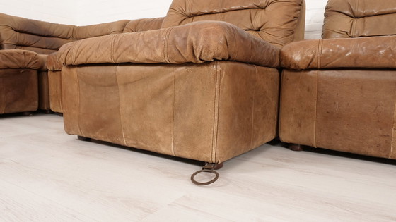 Image 1 of Modular sofa | Elements bank | Leather | Brown