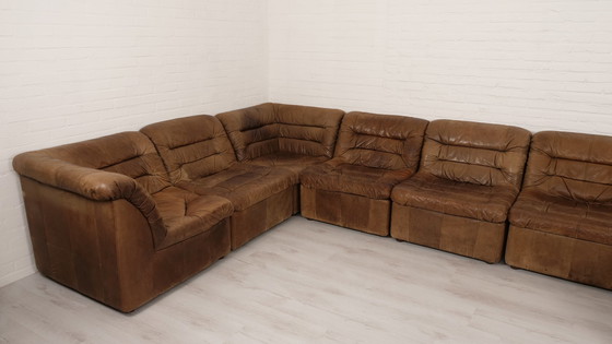 Image 1 of Modular sofa | Elements bank | Leather | Brown