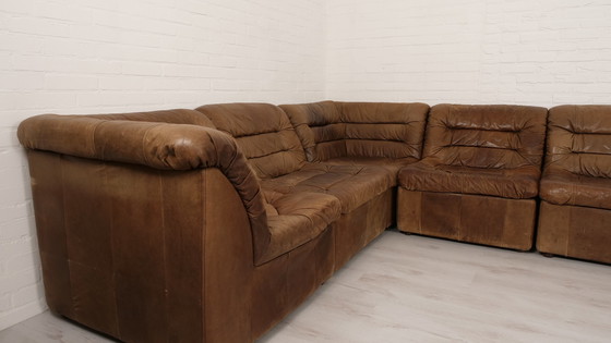 Image 1 of Modular sofa | Elements bank | Leather | Brown