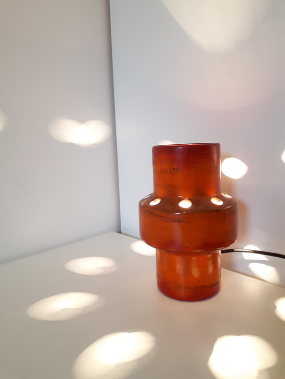 Image 1 of 70's standing ceramic lamp