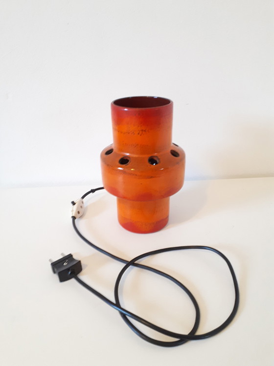 Image 1 of 70's standing ceramic lamp