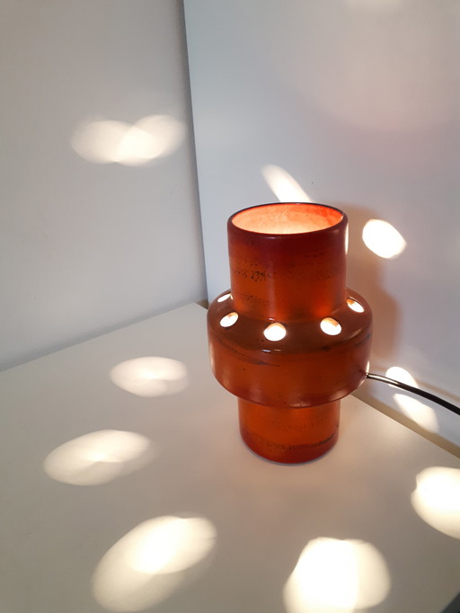 70's standing ceramic lamp