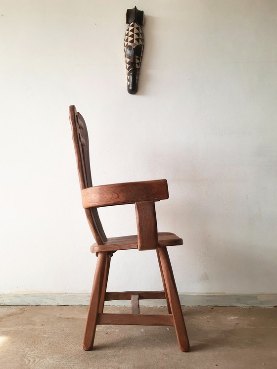 Image 1 of De Puydt oak armchair