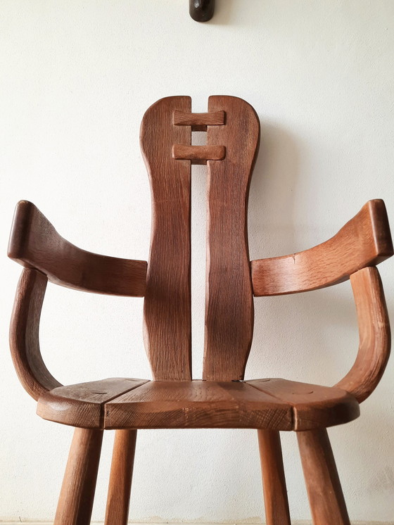 Image 1 of De Puydt oak armchair