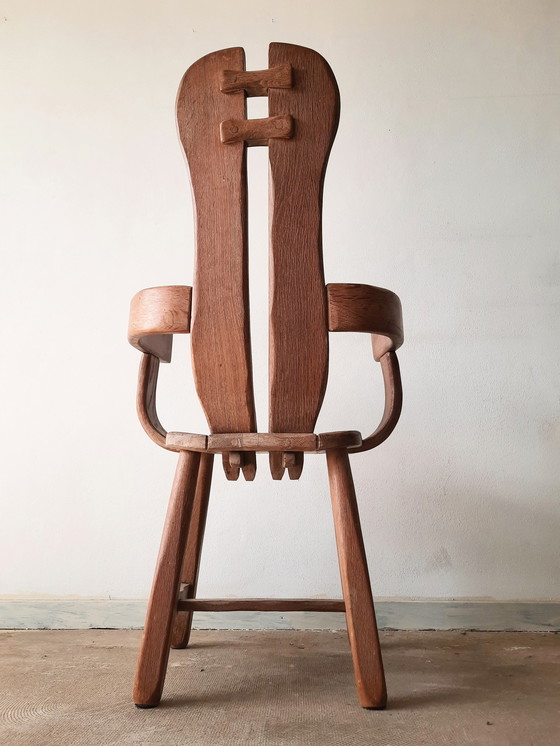 Image 1 of De Puydt oak armchair