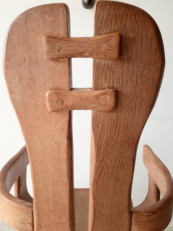 Image 1 of De Puydt oak armchair