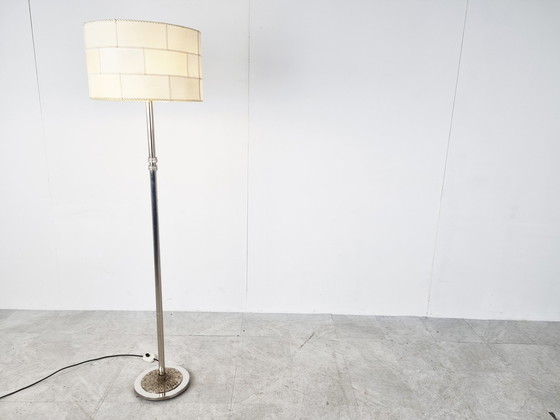 Image 1 of Chrome brutalist floor lamp, 1970s