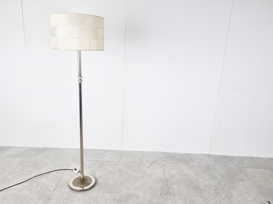 Image 1 of Chrome brutalist floor lamp, 1970s