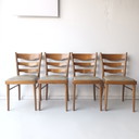 4x vintage wooden chairs