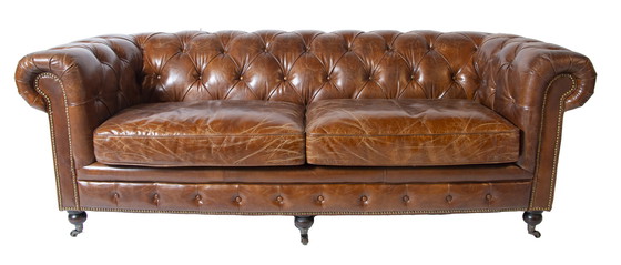 Image 1 of Vintage Chesterfield bank Cognac