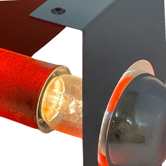 Image 1 of Lampada da parete a forma di cubo, design vintage/spaziale 