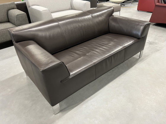 Image 1 of Pode Edit 2.5 seater sofa brown leather