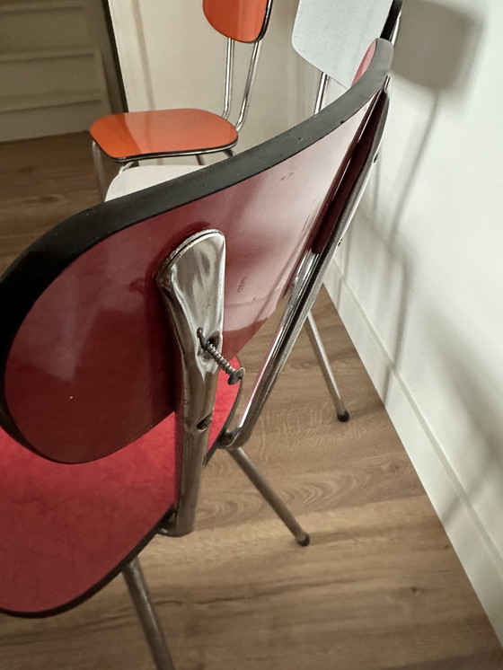 Image 1 of 3x chaises vintage en formica