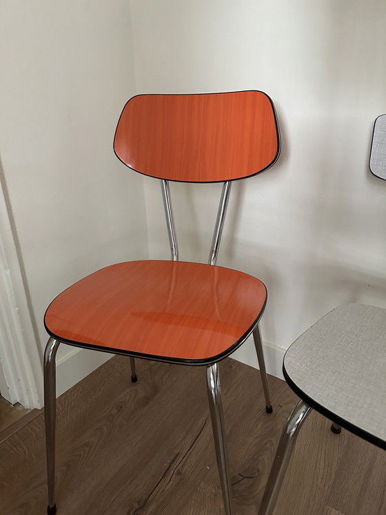 Image 1 of 3x chaises vintage en formica