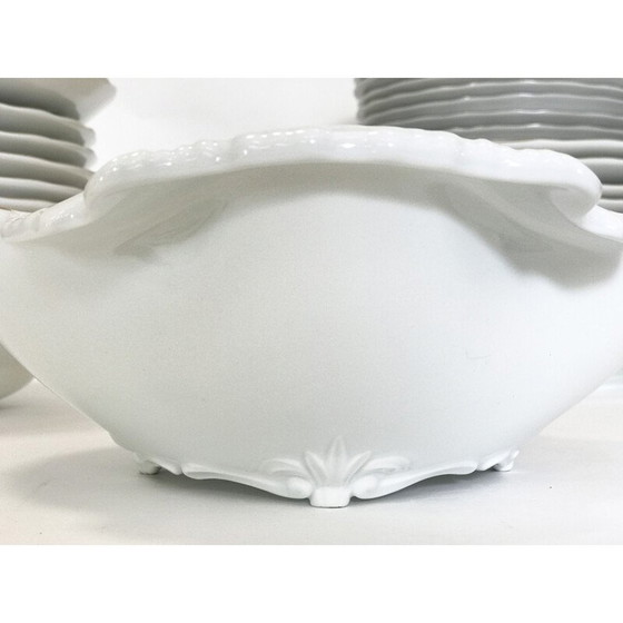 Image 1 of Vintage dinner service in porcelain, gold and cobalt 1980