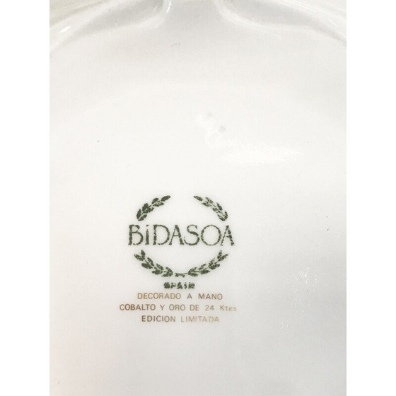 Image 1 of Vintage dinner service in porcelain, gold and cobalt 1980