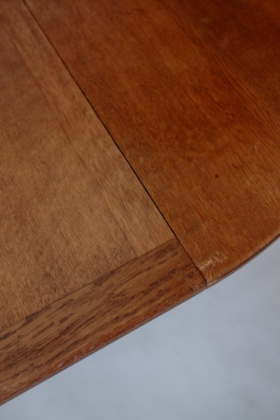 Image 1 of Table de salle à manger extensible ronde vintage