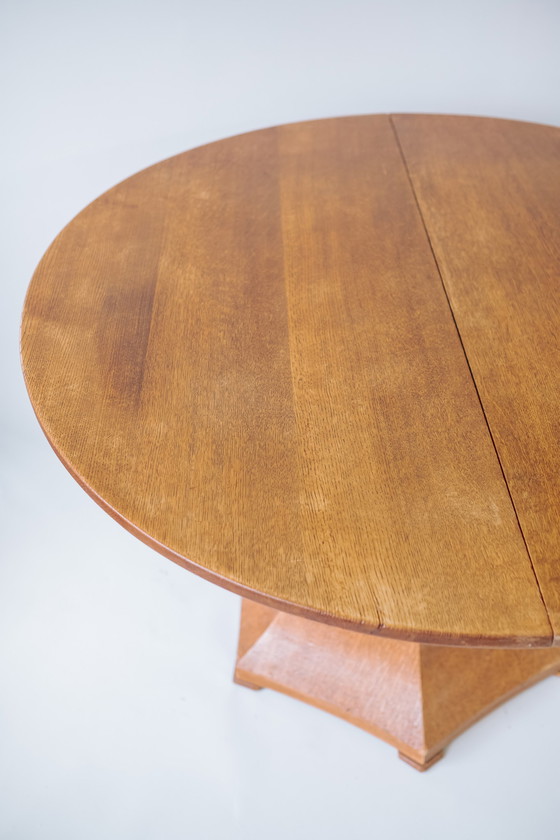 Image 1 of Table de salle à manger extensible ronde vintage