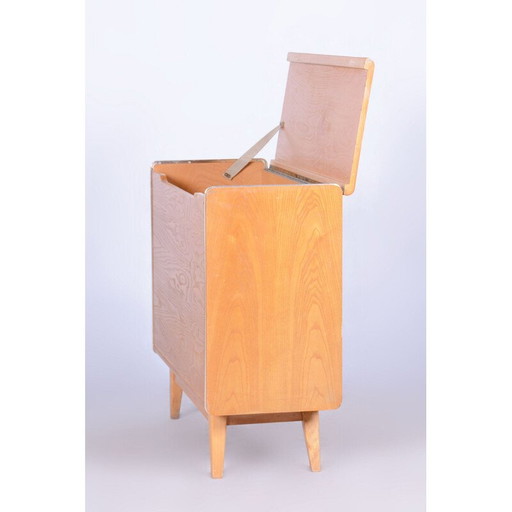 Mueble de almacenamiento vintage de fresno para Jitona Sobeslav, Checoslovaquia, 1950