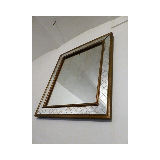 Image 1 of Specchio d'epoca in legno dorato, 1940