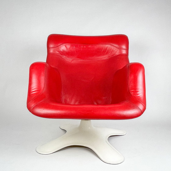 Image 1 of Yrjö Kukkapuro Early edition Karuselli loungechair & ottoman