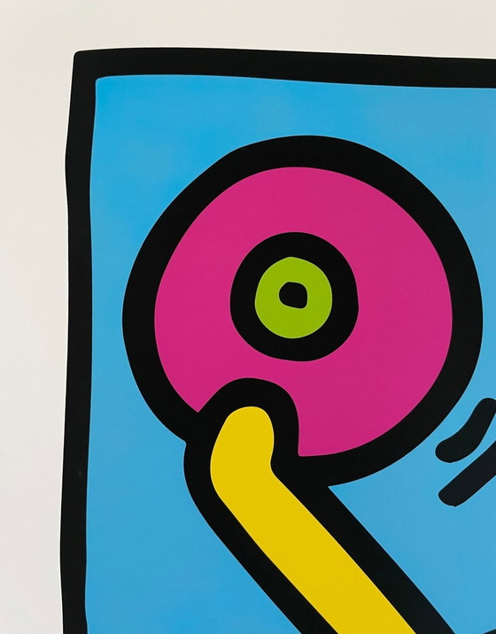 Image 1 of Keith Haring (1958-1990), Untitled (Dj), 1983, Licensed By Artestar Ny, Printed In U.K.