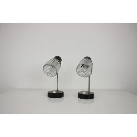 Image 1 of Pair of vintage table lamps by Kamenický Šenov, Czechoslovakia 1960s