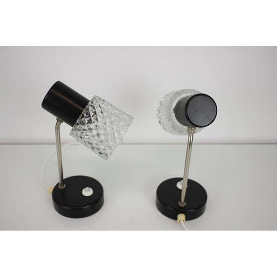 Image 1 of Pair of vintage table lamps by Kamenický Šenov, Czechoslovakia 1960s
