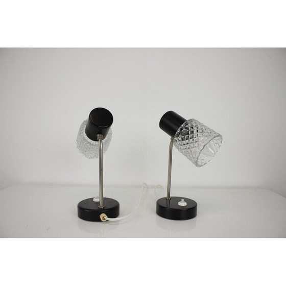 Image 1 of Pair of vintage table lamps by Kamenický Šenov, Czechoslovakia 1960s